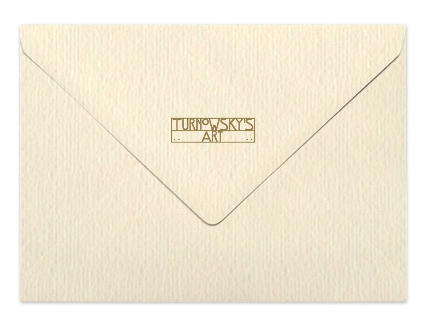 Мини-открытка Две совы, с конвертом  